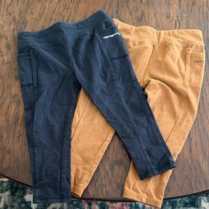 Carhartt Kids' Black and Tan Leggings